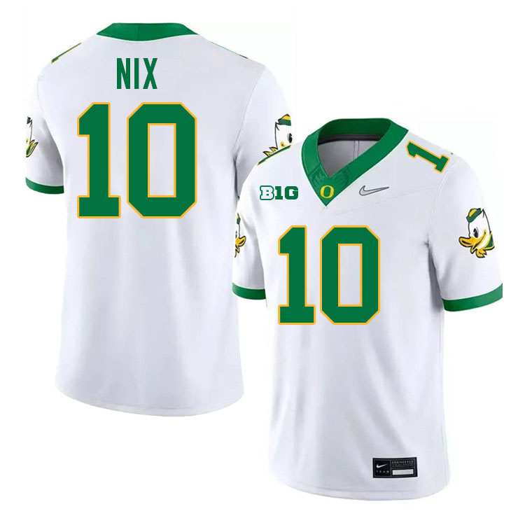 Bo Nix Oregon Jersey,Oregon Ducks Football Uniforms Youth-White 2024